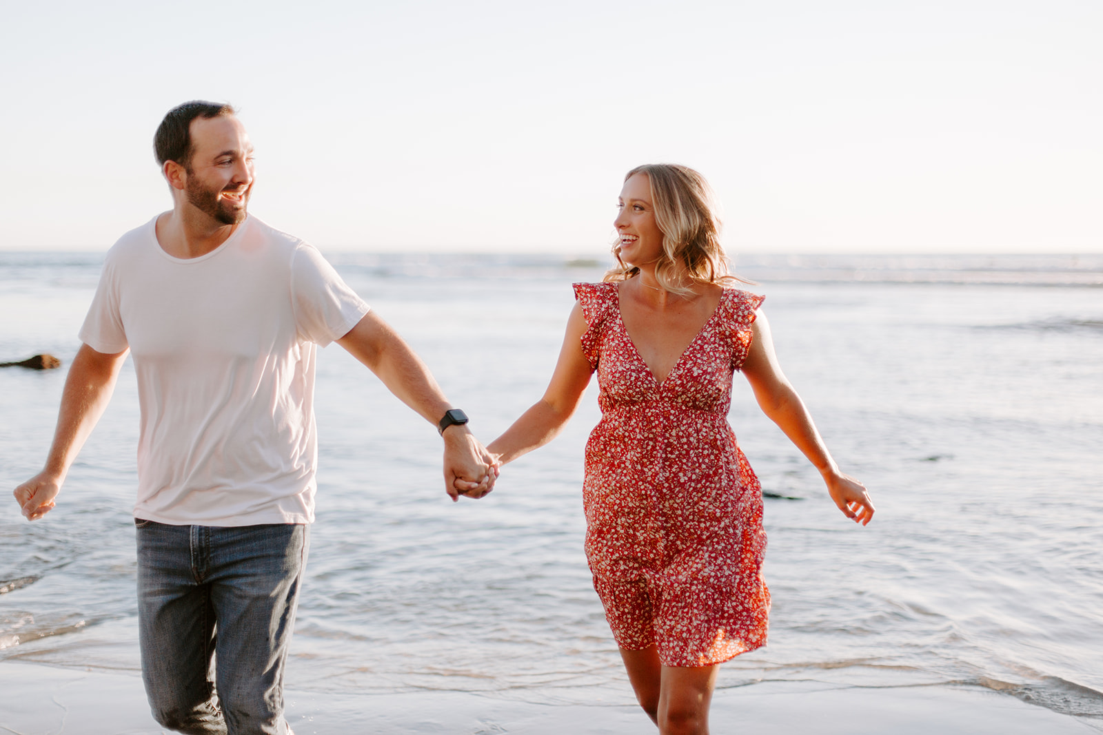 sachin and babi light blue dress What to Wear for Engagement Photos